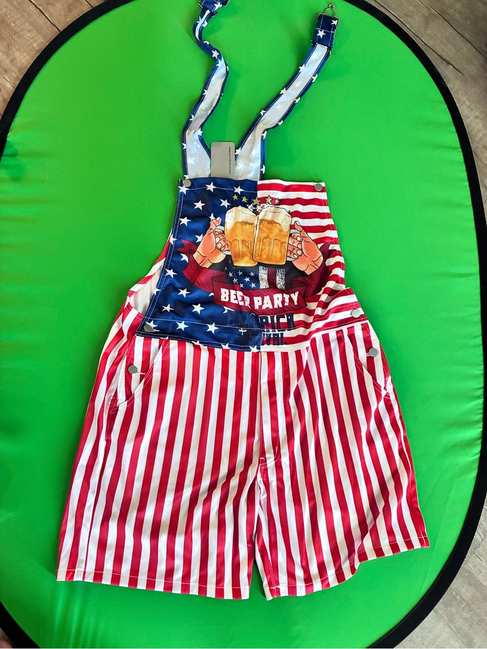 4th of July overalls, Men XL,